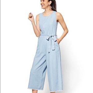 Blue Playsuit with Belt